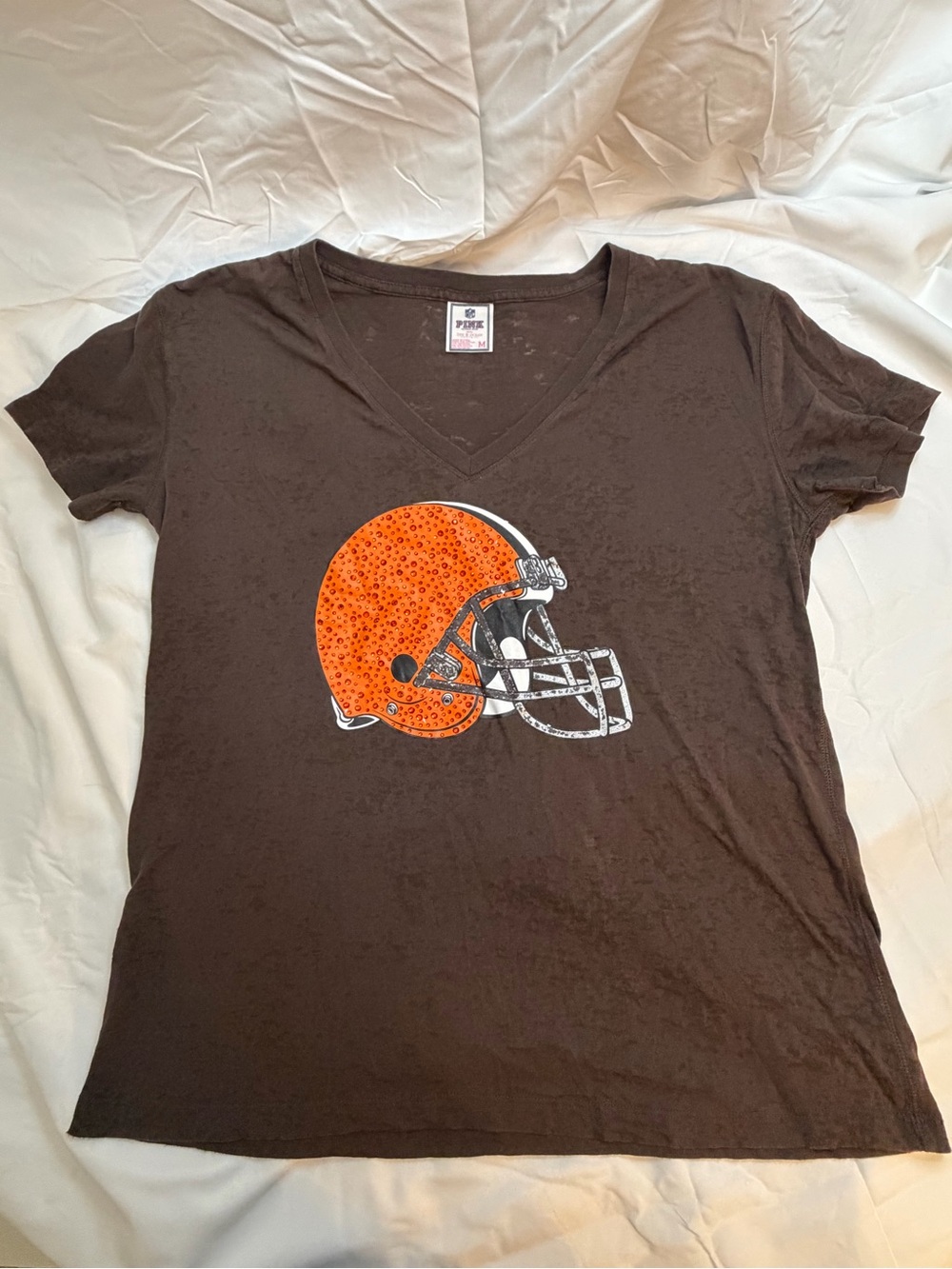 Victoria's Secret PINK NFL Cleveland Brown's tshirt, vintage y2k, size M